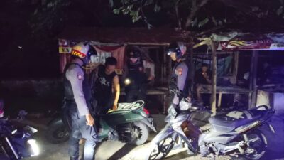 Cegah Kriminalitas, Tim Presisi Polres Lombok Barat Gelar Patroli di Lelede