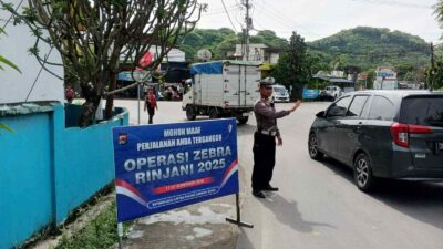 Utamakan Teguran, Sat Lantas Lobar Sasar Pelanggaran R2 di Lembar