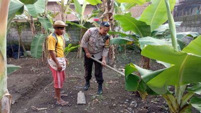 pangan, desa, ketahanan, swasembada, bhabinkamtibmas, pertanian, edukasi, kolaborasi, keamanan, lombok