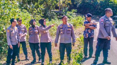 Polres Lombok Barat Dampingi Polda NTB Tinjau Lahan Jagung di Sekotong
