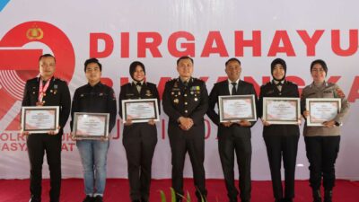 Lombok Barat, NTB – Kepolisian Republik Indonesia (Polri) merayakan ulang tahunnya yang ke-79 pada 1 Juli 2025. Di Lombok Barat, peringatan Hari Bhayangkara kali ini selain dengan menggelar upacara, juga ditandai dengan acara tasyakuran yang penuh makna. Menegaskan kembali komitmen Polri untuk terus meningkatkan kualitas pelayanan kepada masyarakat. Pada Selasa (1/7/2025), suasana di bencingah kantor Bupati Lombok Barat tampak semarak dengan kehadiran para pejabat dan tokoh masyarakat. Acara Tasyakuran Hari Bhayangkara ke-79 ini digelar di Jalan Soekarno-Hatta, Kelurahan Dasan Geres, Kecamatan Gerung, Kabupaten Lombok Barat, menjadi momentum penting. Untuk mempererat sinergitas antara Polri, TNI, pemerintah daerah, dan seluruh elemen masyarakat. Meningkatkan Pelayanan dan Memperkuat Sinergi Dalam sambutannya yang penuh semangat, Kapolres Lombok Barat, AKBP Yasmara Harahap, S.I.K., menyampaikan bahwa Hari Bhayangkara ke-79 mengusung tema ‘Polri untuk Masyarakat’. Menurutnya, tema ini bukan sekadar slogan, melainkan sebuah amanah untuk terus berbenah. "Dalam rangka Hari Bhayangkara ke-79 tahun 2025 dengan tema Polri Untuk Masyarakat, tentunya kita harus meningkatkan kualitas diri sebagai insan Bhayangkara. Untuk melaksanakan pelayanan maksimal kepada masyarakat," ujar AKBP Yasmara. Ia menekankan pentingnya introspeksi diri dan peningkatan kinerja untuk memberikan pelayanan terbaik. "Polri tegak berdiri dan berkomitmen untuk menjadi lebih modern dan terpercaya," tambahnya. Menurut Kapolres, semua upaya ini bertujuan utama untuk menjaga stabilitas keamanan dan ketertiban masyarakat (kamtibmas) di Provinsi NTB agar tetap kondusif. Ia juga menjelaskan bahwa rangkaian kegiatan dalam rangka Hari Bhayangkara di Polres Lombok Barat sudah dimulai sejak awal Juni. Dengan berbagai kegiatan yang menyentuh langsung masyarakat. AKBP Yasmara Harahap juga menyampaikan rasa terima kasihnya kepada semua pihak yang telah mendukung tugas-tugas Polri. "Terima kasih kepada Bapak Bupati yang telah mendukung tugas-tugas kamtibmas. Tidak mungkin kami berjalan sendiri tanpa dukungan dari Pemda dan seluruh elemen masyarakat," tegasnya. Kolaborasi Pemerintah dan Polri untuk Pelayanan Optimal Senada dengan Kapolres, Bupati Lombok Barat, H. Lalu Ahmad Zaini, S. Si., M.T., juga memberikan apresiasi setinggi-tingginya kepada jajaran kepolisian. Dalam pernyataannya, Bupati mengucapkan selamat Hari Bhayangkara dan menekankan pentingnya sinergi antara pemerintah daerah dan Polri. "Atas nama Pemerintah Kabupaten Lombok Barat, kami menyampaikan dirgahayu Kepolisian," kata Bupati Lalu Ahmad Zaini. "Sinergitas dan kolaborasi akan terus kita tingkatkan agar pelayanan kepada masyarakat akan terus dapat dioptimalkan,” imbuhnya. Pernyataan ini menunjukkan komitmen kuat dari pemerintah daerah untuk terus bekerja sama dengan Polri demi kesejahteraan dan keamanan masyarakat Lombok Barat. Momen Kebersamaan dan Apresiasi Setelah sambutan, acara dilanjutkan dengan momen simbolis pemotongan kue dan tumpeng. Kapolres Lombok Barat bersama Ibu Ketua Bhayangkari, Bupati Lombok Barat, perwakilan Dandim 1606, Wakil Bupati, Sekda, dan Ketua DPRD secara bersama-sama melakukan pemotongan tumpeng, melambangkan kebersamaan dan rasa syukur. Kemeriahan acara juga terasa saat pembacaan dan penyerahan hadiah bagi para pemenang lomba-lomba yang diselenggarakan dalam rangka memeriahkan Hari Bhayangkara ke-79. Berbagai lomba tersebut tidak hanya menjadi ajang silaturahmi, tetapi juga menunjukkan partisipasi aktif masyarakat dalam perayaan hari jadi korps Bhayangkara. Peringatan Hari Bhayangkara ke-79 ini menjadi momentum refleksi bagi seluruh jajaran Polres Lombok Barat untuk terus berbenah dan meningkatkan kualitas diri. Turut hadir pula dalam acara ini, Ketua Cabang Bhayangkari Lombok Barat, Ny. Citra Yasmara, bersama jajaran pengurus. Serta perwakilan dari Kodim 1606 Mataram, Letkol Inf. Abdul Haris S.H. M.H. Selain itu, hadir pula Wakil Bupati Lombok Barat, Hj. Nurul Adha, S.THI, Sekda Kabupaten Lombok Barat, H. Ilham S.Pd M.Pd., Ketua DPRD Kabupaten Lombok Barat, Lalu Ivan Indaryadi, serta perwakilan dari Pengadilan Negeri Mataram dan Kejaksaan Negeri Mataram. Kehadiran para pimpinan OPD, tokoh agama, tokoh masyarakat, dan tokoh adat menunjukkan soliditas dukungan terhadap tugas-tugas kepolisian.